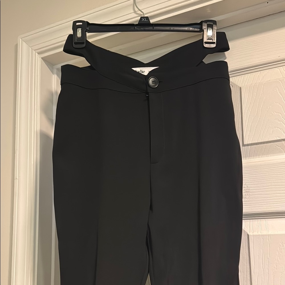 Black High-Waisted Slacks